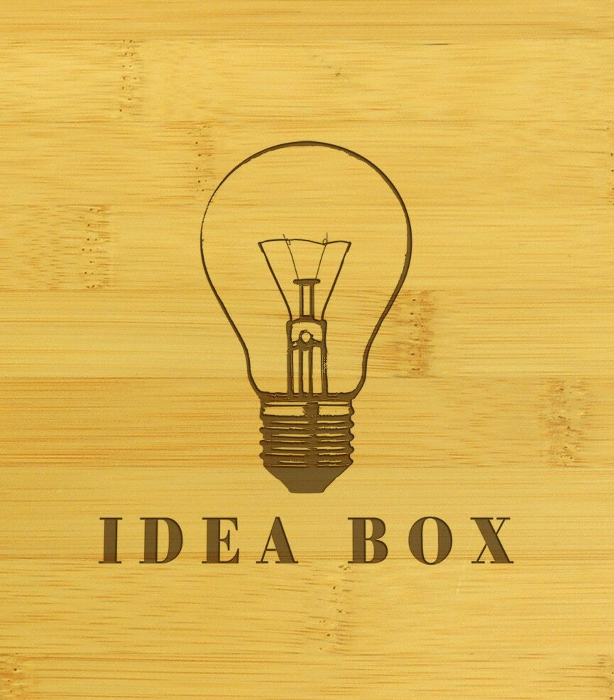 Electric Light Bulb Idea Multikeep Box Bamboo Chest - View 3